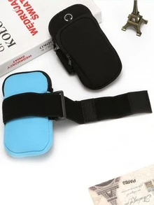 Bolsa de brazo rosado no-tejido de tela - Rojo - Ver 5