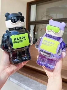 1pc Cartoon Bear Shaped Water Bottle