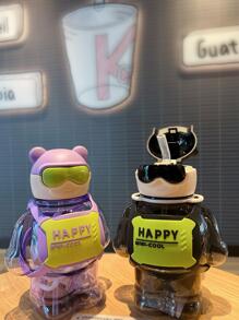 1pc Cartoon Bear Shaped Water Bottle