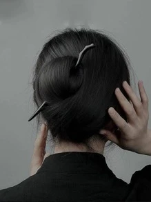 1pc Women Structured Design Exquisite Hair Pin For Hair Decoration Casual,Y2k,Hair Accessories,Hairpin Hair Bun Hair Bun Maker Bun Hair Piece Hair Styling Pins