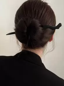 1pc Women Structured Design Exquisite Hair Pin For Hair Decoration Casual,Y2k,Hair Accessories,Hairpin Hair Bun Hair Bun Maker Bun Hair Piece Hair Styling Pins