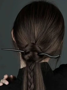 1pc Women Structured Design Exquisite Hair Pin For Hair Decoration Casual,Y2k,Hair Accessories,Hairpin Hair Bun Hair Bun Maker Bun Hair Piece Hair Styling Pins