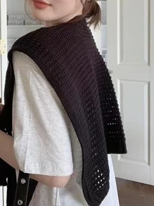 1pc Women Hollow Out Multifunctional Fashionable Dickey Collar For Daily Decoration