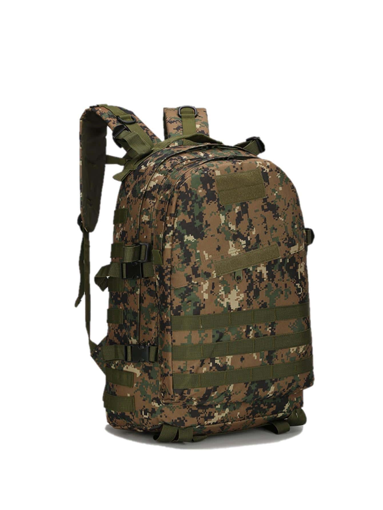 YUQING.FC Mochila Militar Táctica Escolar Para Exteriores Resistente 4P - Verde militar - Ver 1