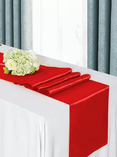 1pc Solid Colored Plain Table Runner/Tablecloth/Party Decoration Flag (28x275cm)