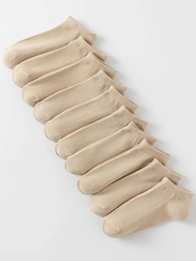 10 đôi tất dài đến mắt cá chân đơn giản cho nữ cho cuộc sống hàng ngày