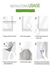 Frosted Stripe Glass Stickers For Office, Bathroom, Electrostatic No-glue Window Film Privacy Protection - White - View 10