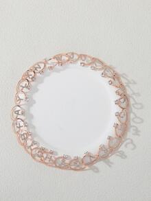 1 chiếc vòng tay trang trí bằng đá rhinestone - Hoa hồng vàng - Xem 4