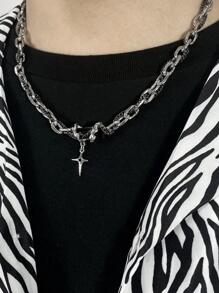 Starlight Charm Chain Necklace For Men Ferroalloy Multicolor - Multicolor - View 2