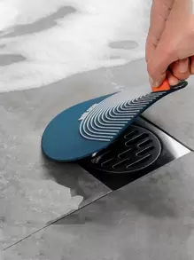 1 PVC Thoát Sàn Bao Da Hiện Đại Màu Xanh Hộ Gia Đình Ống Cống Chống Mùi Cho Gia Đình - Màu xanh lam - Xem 1