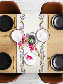 Floral Embroidered Table Runner - Multicolor - View 3