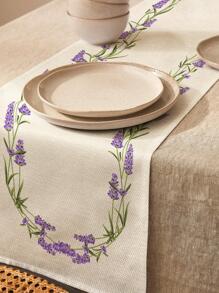 Floral Embroidered Table Runner - Multicolor - View 4