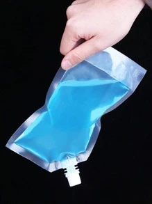 5 chiếc/10 chiếc/20 chiếc Túi đựng đồ uống chống rò rỉ có thể nạp lại và đóng lại 8oz cho trà sữa, sữa, đồ uống và rượu, 250ML - Trong sáng - Xem 6