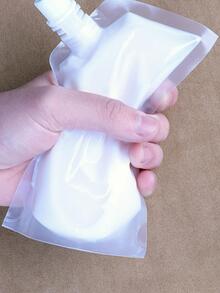 5 chiếc/10 chiếc/20 chiếc Túi đựng đồ uống chống rò rỉ có thể nạp lại và đóng lại 8oz cho trà sữa, sữa, đồ uống và rượu, 250ML - Trong sáng - Xem 5