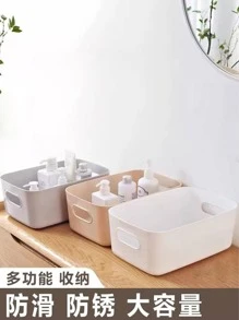 1 Stück Desktop Organizer mit Lager Aprikose Plastik für Zuhause - Aprikosenfarben - Übersicht 1