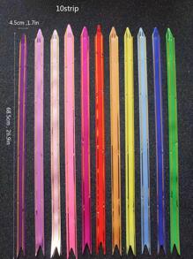 10 Chiếc Kim Loại Gói Quà Kéo Hoa Đơn Giản Nhựa Gói Quà Nơ Trang Trí Nhà Cửa - Màu tím - Xem 2