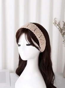 1 Miếng Móc sự thêu Phong cách Loại bướm Băng đô cài tóc - Màu Khaki - Xem 2