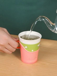 10入組/套一次性杯子現代隨機色水杯支架適用於家庭 - 彩色 - 查看 2