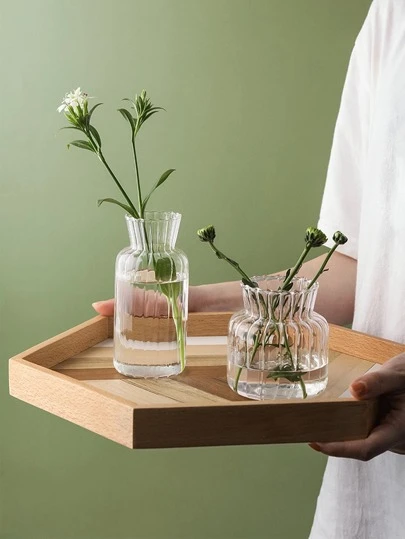 1入組透明玻璃花瓶