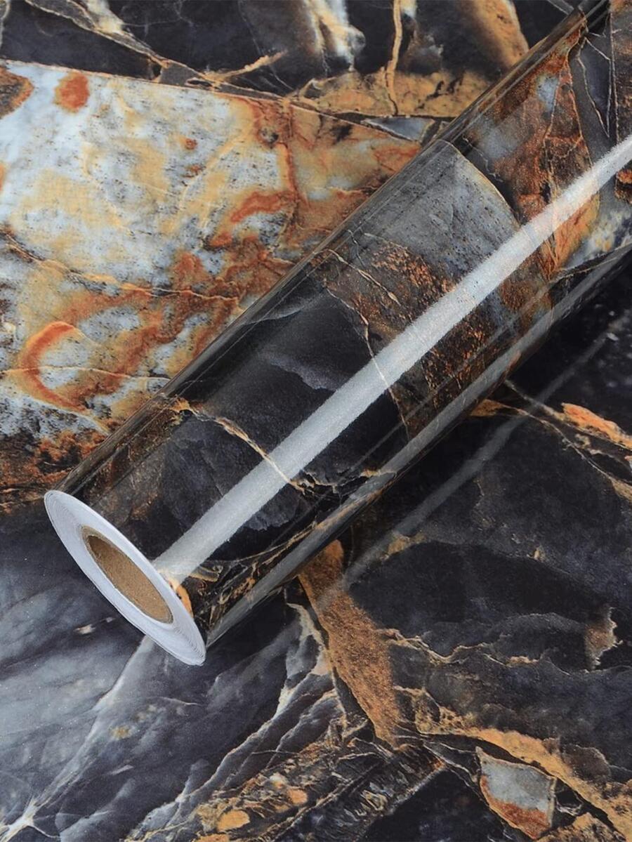 1卷大理石紋樣式自黏式廚房貼紙