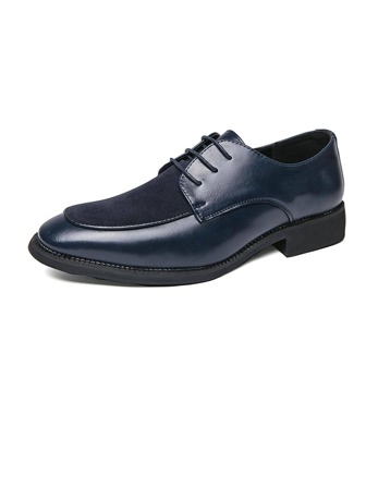 Business Derby Shoes For Men, Lace-up Front Dress Shoes