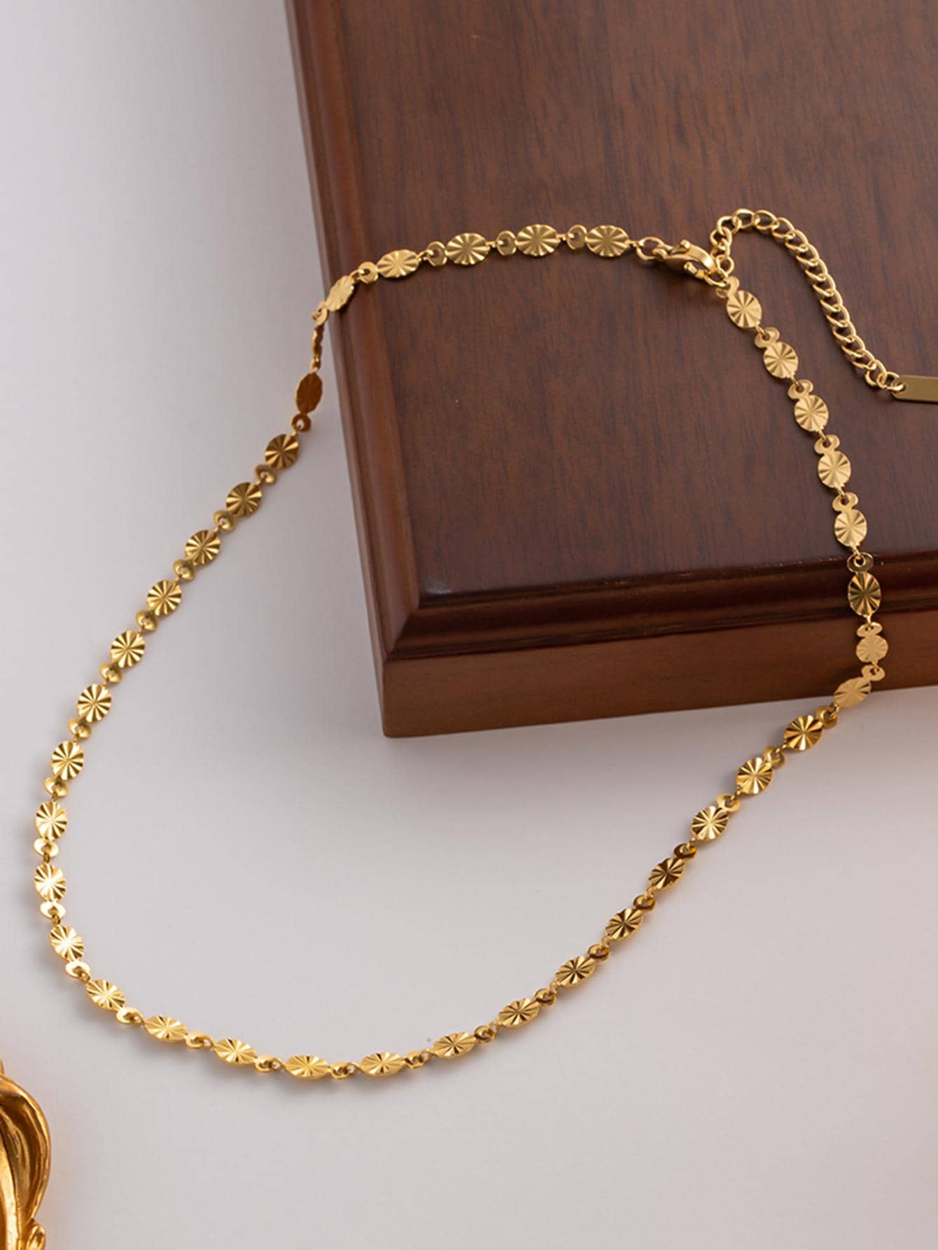 3 Pcs Stainless Steel Chain Necklaces For Men & Women, Silver Gold Black Cable Link Rolo Necklace Mens Fashion Jewelry Gifts, 3.5 MM 16-32 Inch