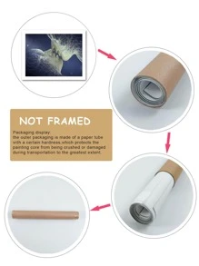 Bức tranh không khung hình nhân vật trừu tượng, bản in nghệ thuật treo tường hiện đại để trang trí nhà cửa - Nhiều màu - Xem 4