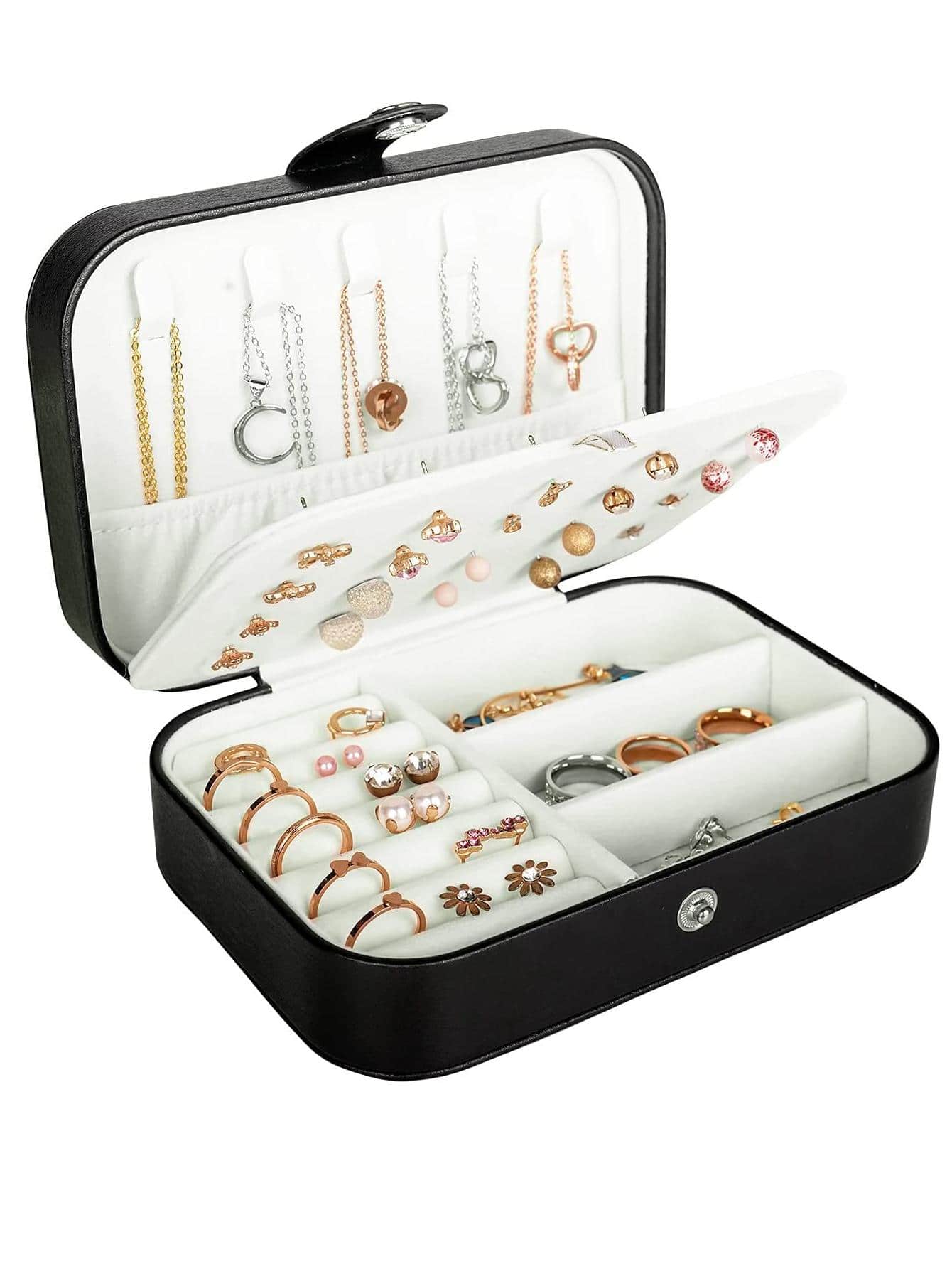 1入組多格首飾收納盒 - 黑色 - 查看 1