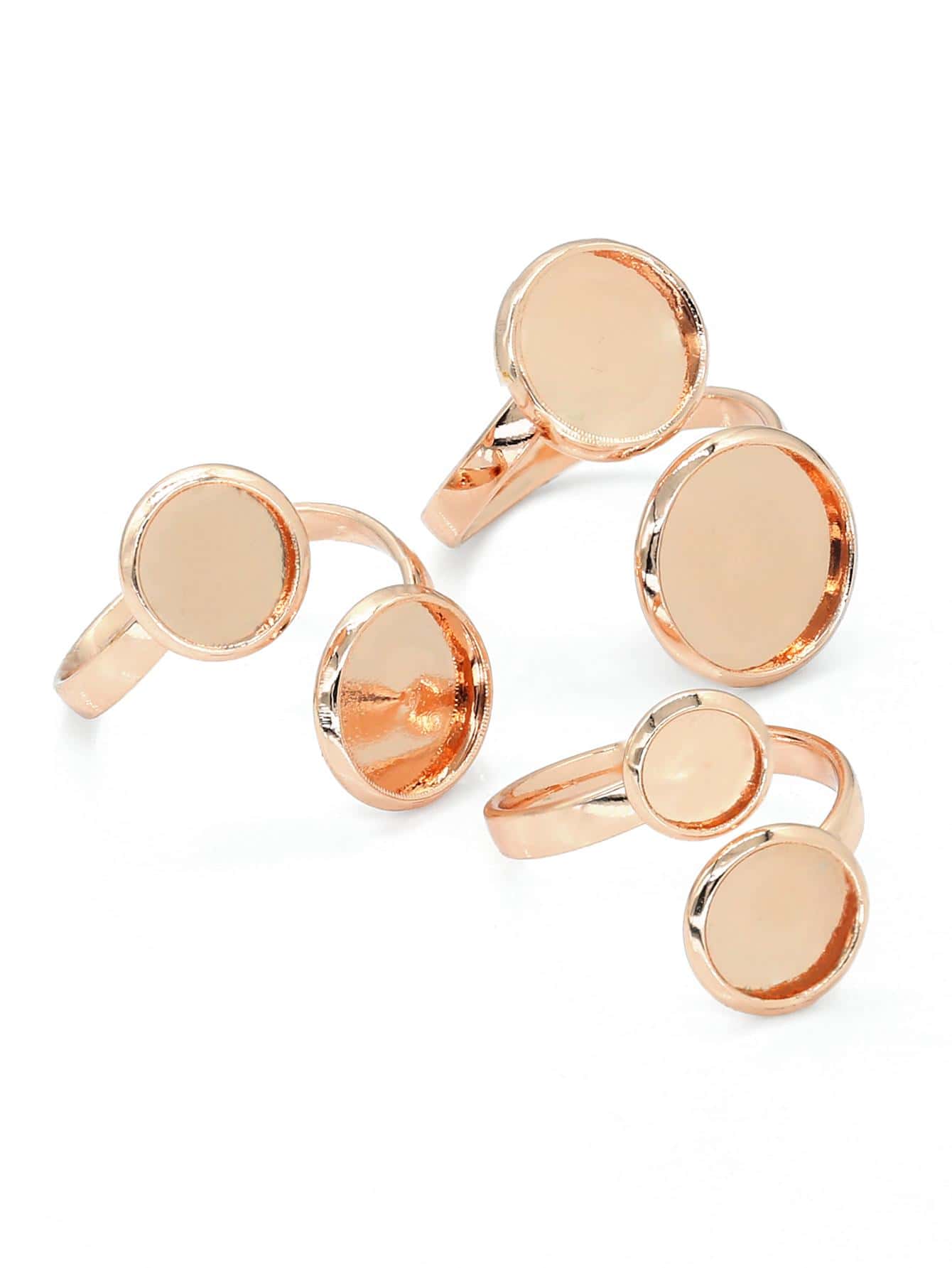 Cái/bộ Sáng Tạo Vòng Inox Tự Làm Phụ Kiện Trang Sức Dành Cho Nữ Cho Tự Làm Trang Sức Làm - Hoa hồng vàng - Xem 1