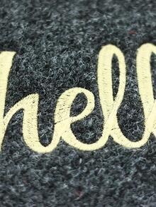 1 tấm thảm cửa thêu chữ cái - Màu xám đen - Xem 6