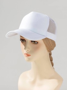 1 szt. Jednokolorowa czapka baseballowa z siateczki Snapback, losowy styl