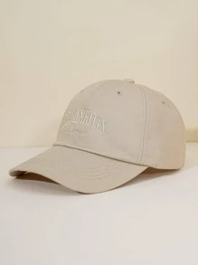 Y2k Unisex Thêu Chữ Los Angeles Mũ Bóng Chày Thoáng Khí Chống Nắng, Kiểu Dáng Thời Trang Và Đa Năng Cho Trang Phục Thường Ngày - Màu Khaki - Xem 1