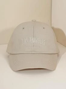 Y2k Unisex Thêu Chữ Los Angeles Mũ Bóng Chày Thoáng Khí Chống Nắng, Kiểu Dáng Thời Trang Và Đa Năng Cho Trang Phục Thường Ngày - Màu Khaki - Xem 2