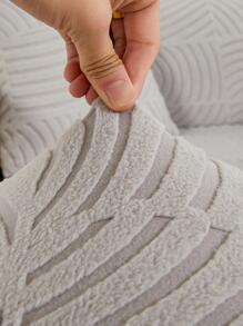 1入组提花彈力沙發座套客廳用淺灰色滌綸沙發座防塵套 - 淺灰色 - 查看 8