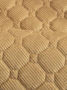 1入组絎縫細節防滑沙發巾卡其色滌綸沙發座墊四季皆宜 - 卡其色 - 查看 10