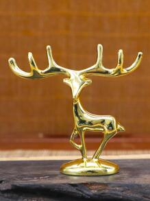 2入組鹿設計裝飾工藝品金色創意鋅合金家居裝飾藝術裝飾品 - 金色 - 查看 2