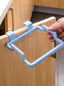 1 件厨房橱柜门后挂式垃圾桶支架塑料袋架垃圾桶支架（颜色随机，重量范围：0-1.5 公斤），家居装饰，圣诞礼物，家居礼品，房间装饰