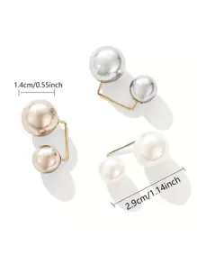 3 chiếc kẹp thắt eo trang trí ngọc trai giả thanh lịch cho nữ dùng để trang trí hàng ngày mùa hè, mùa thu, mùa đông, Halloween - Nhiều màu - Xem 5