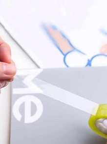 10rolls Clear Adhesive Tape, Simple Multi-purpose Adhesive Tape For Office, School - Clear - View 7