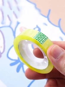 10rolls Clear Adhesive Tape, Simple Multi-purpose Adhesive Tape For Office, School - Clear - View 3