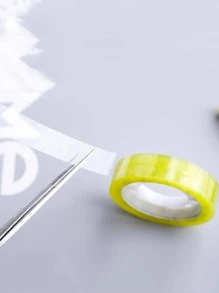 10rolls Clear Adhesive Tape, Simple Multi-purpose Adhesive Tape For Office, School - Clear - View 6