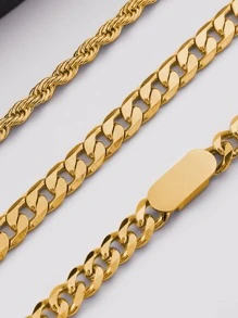 3Pcs Men's Fashionable Innovative Titanium Steel High-End Bracelet, Gift Stainless Steel Jewelry Gift For Men Fashionable