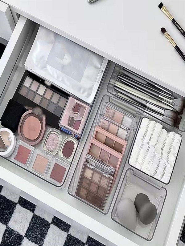 1pc Clear Drawer Storage Box SHEIN UK