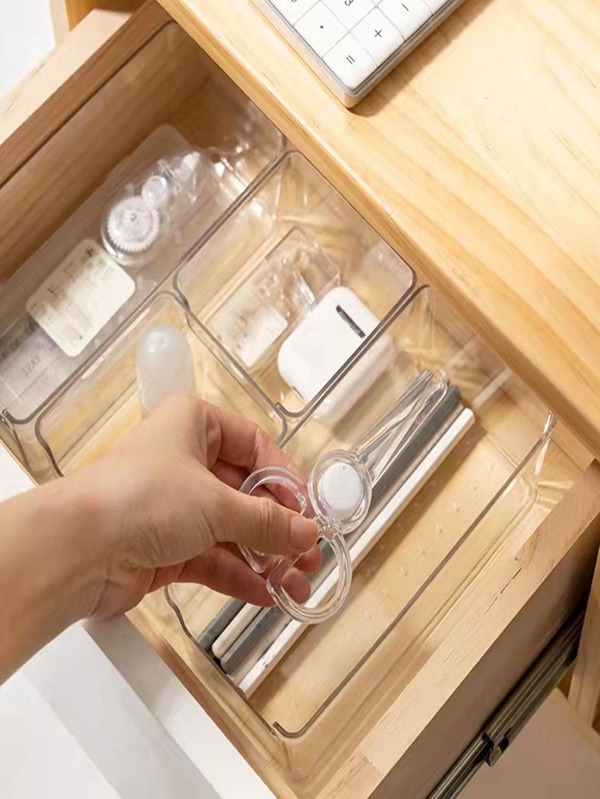 1pc Clear Drawer Storage Box SHEIN USA