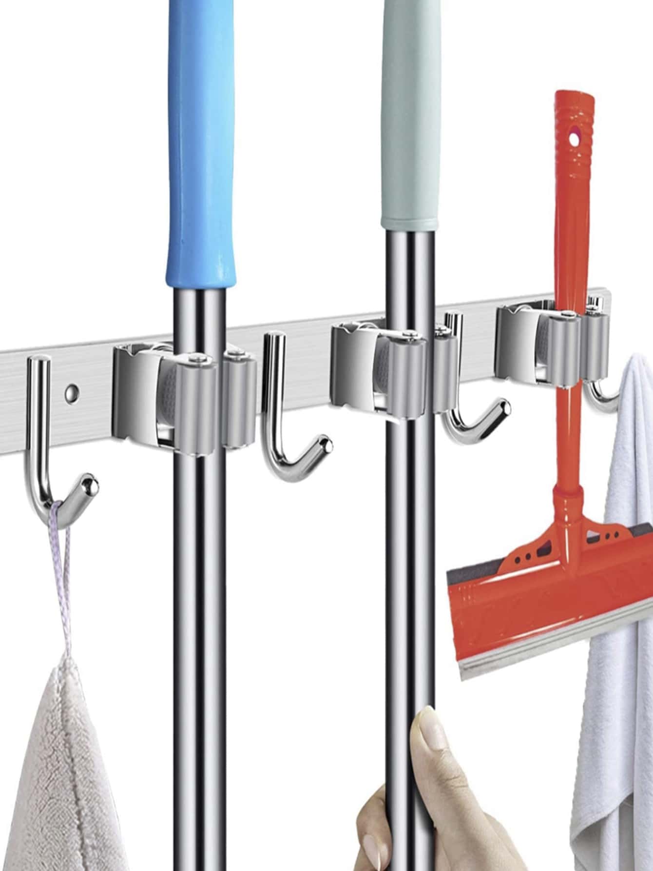 1 cây lau nhà bằng thép không gỉ - Bạc - Xem 1
