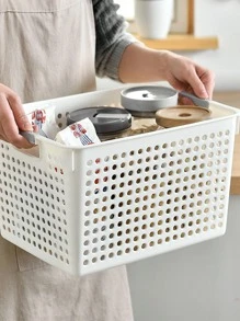 1pc Green Hollow Desktop Organizer - Green - View 8