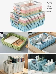 1pc Green Hollow Desktop Organizer - Green - View 9