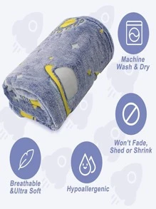 Ném Hoạt hình Giáng sinh Đồ họa Lễ Các Thánh - Màu tím  Violet - Xem 6