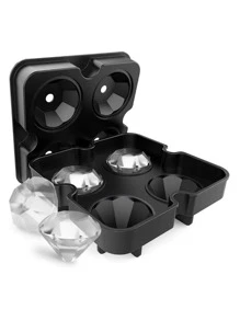 1 pieza Molde de hielo en forma de diamante - Negro - Ver 1