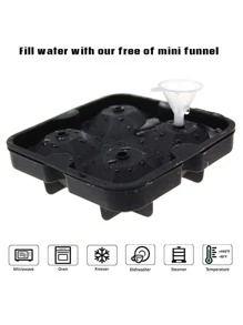 1 pieza Molde de hielo en forma de diamante - Negro - Ver 3